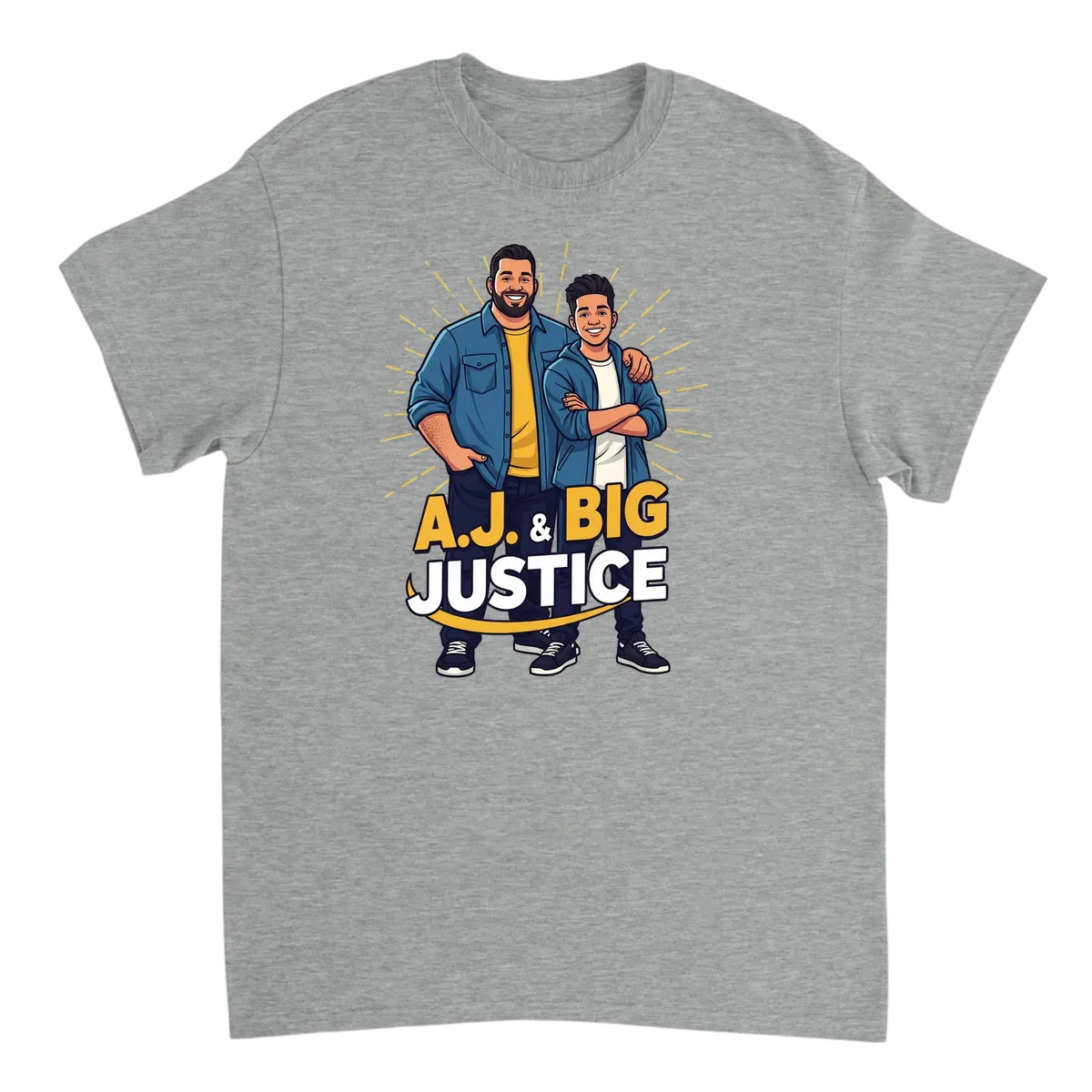 A.J. & Big Justice: Costco Guys Meme Tee White T-Shirts Photo 3