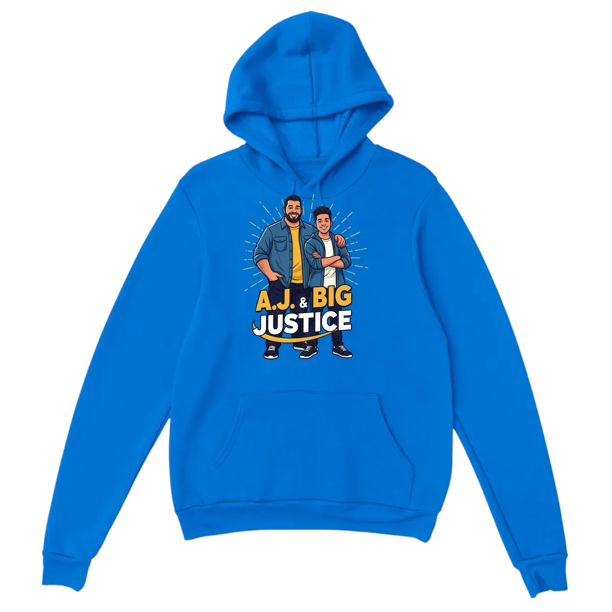 A.J. & Big Justice: Viral Legends Hoodie Hoodies - Royal