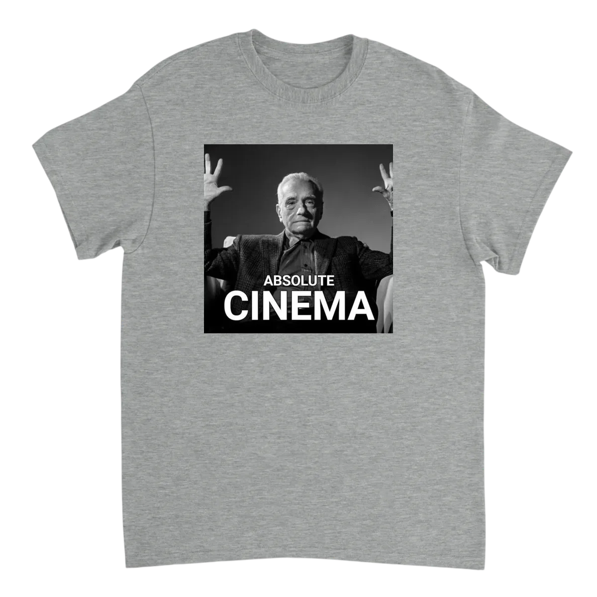 "Absolute Cinema" T-Shirt | Meme Trend White T-Shirts Photo 4