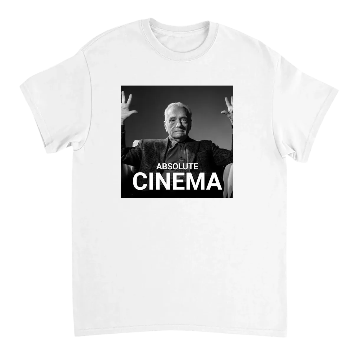 "Absolute Cinema" T-Shirt | Meme Trend White T-Shirts Photo 2