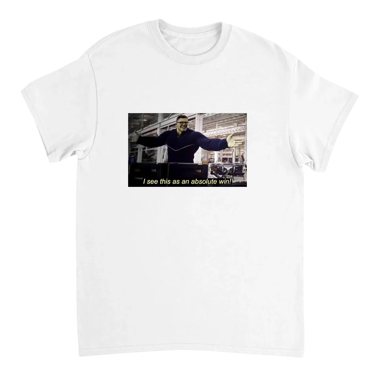 Absolute Win Meme T-Shirt Grey T-Shirts Photo 5