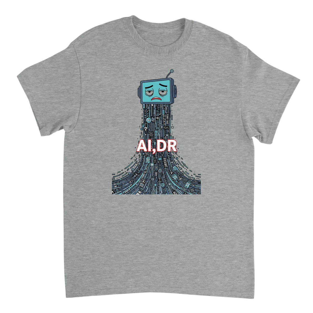 AI;DR Meme T-Shirt - Too Slop; Didn't Read White T-Shirts Photo 4