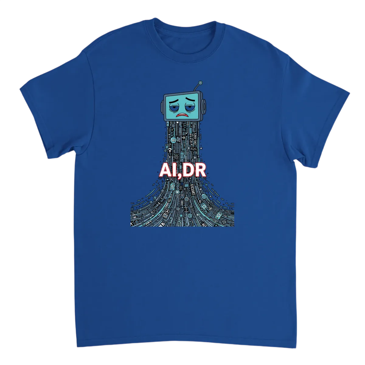AI;DR Meme T-Shirt - Too Slop; Didn't Read - White T-Shirts (ZeitZwag Streetwear)