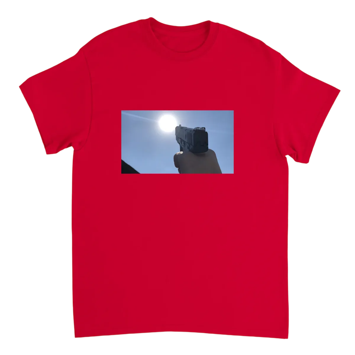 Aim For The Sun: Independence Day Tee Red T-Shirts Photo 2