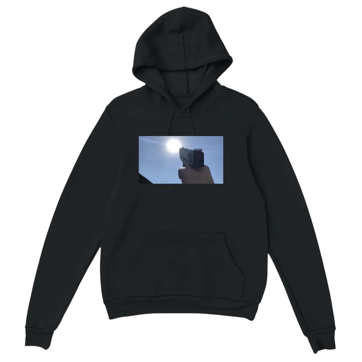 Aim For The Sun: Liberty Launch Hoodie Black Hoodies Photo 2