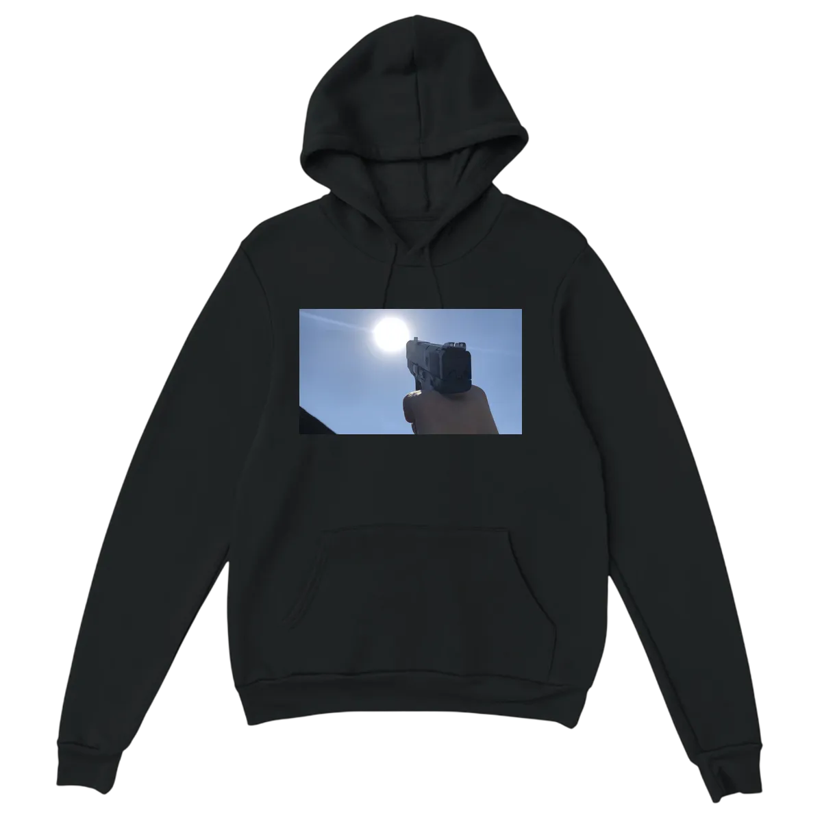 Aim For The Sun: Liberty Launch Hoodie Black Hoodies Photo 2