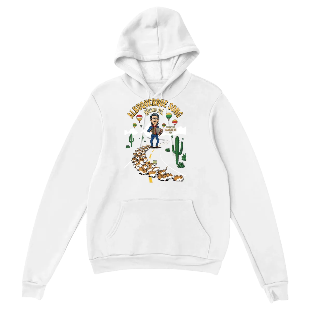 Albuquerque Epic Journey Hoodie - Weird Al White Hoodies Photo 2