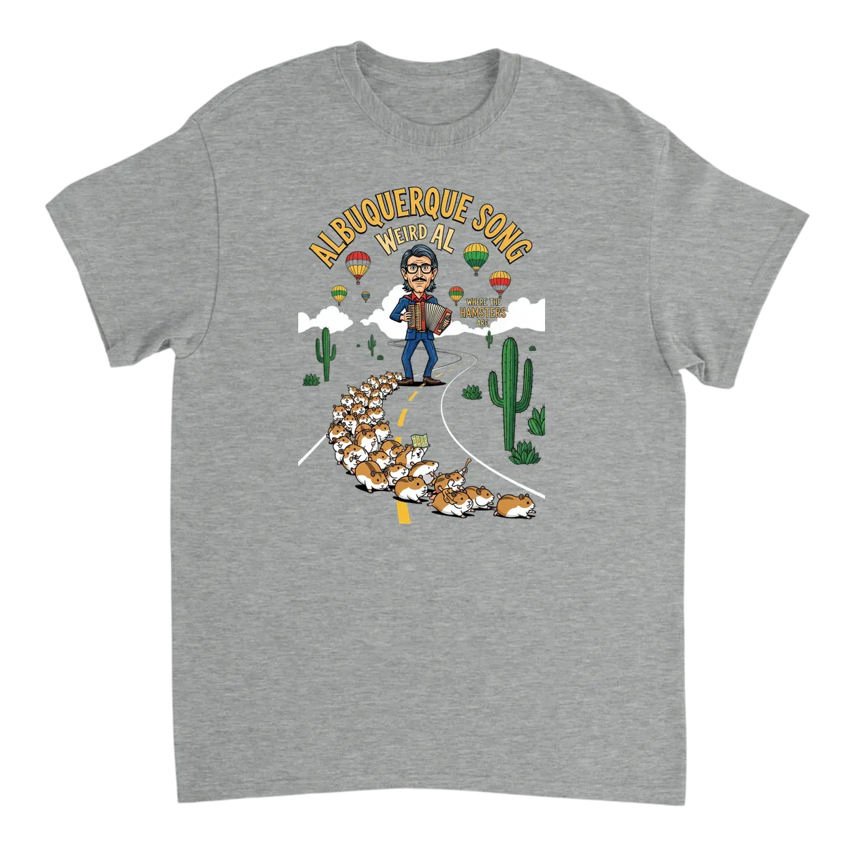 Albuquerque Song Tee - Weird Al Epic Journey White T-Shirts Photo 3