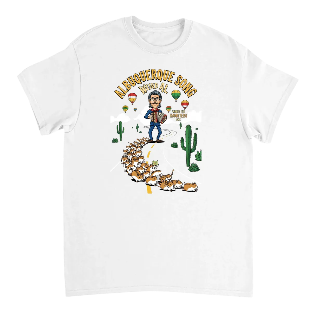 Albuquerque Song Tee - Weird Al Epic Journey T-Shirts - White