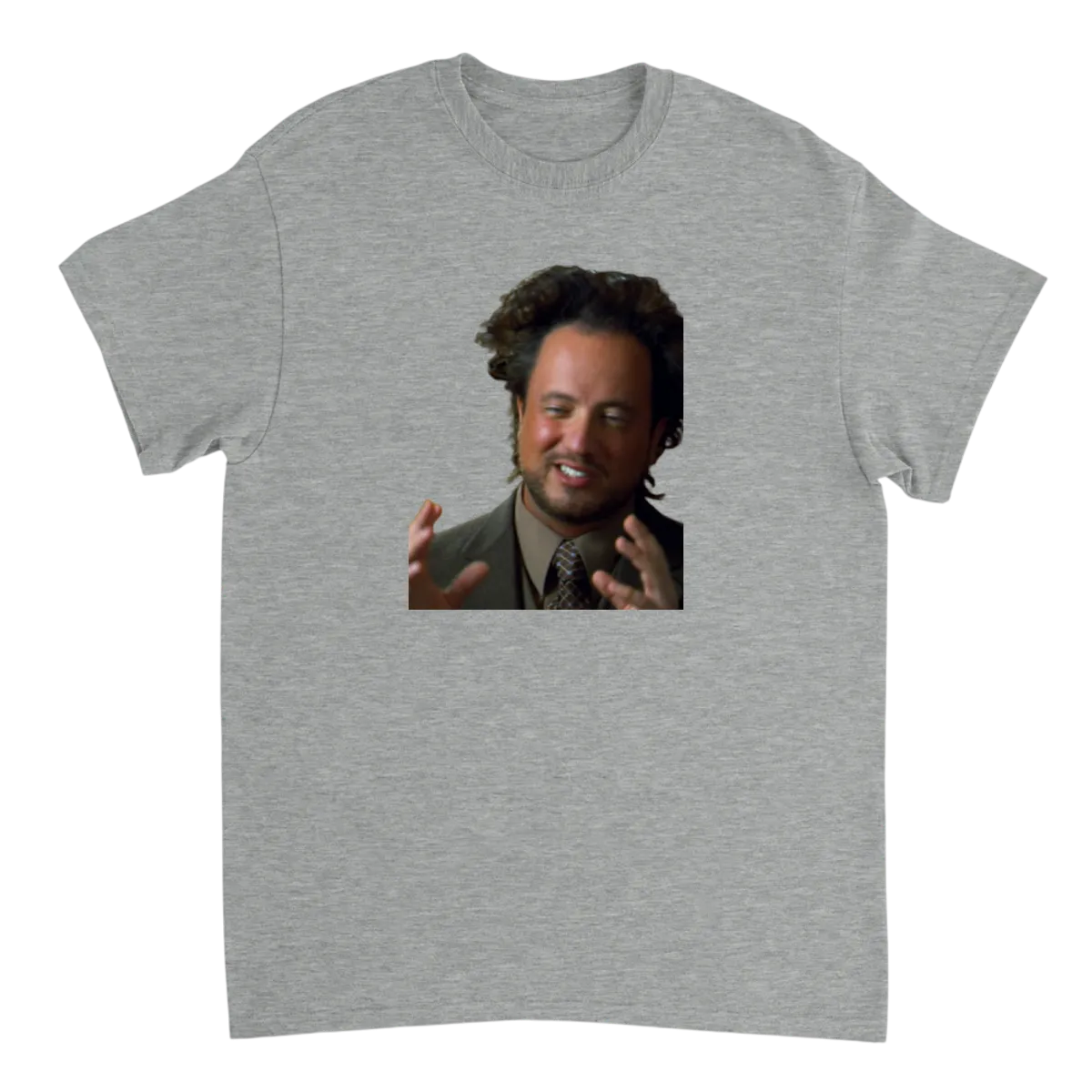 Ancient Aliens Guy T-Shirt White T-Shirts Photo 3