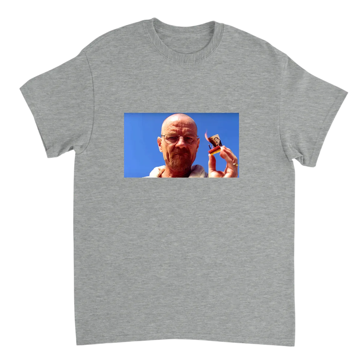 Angry Walter: Intense Focus Meme Tee Grey T-Shirts Photo 2
