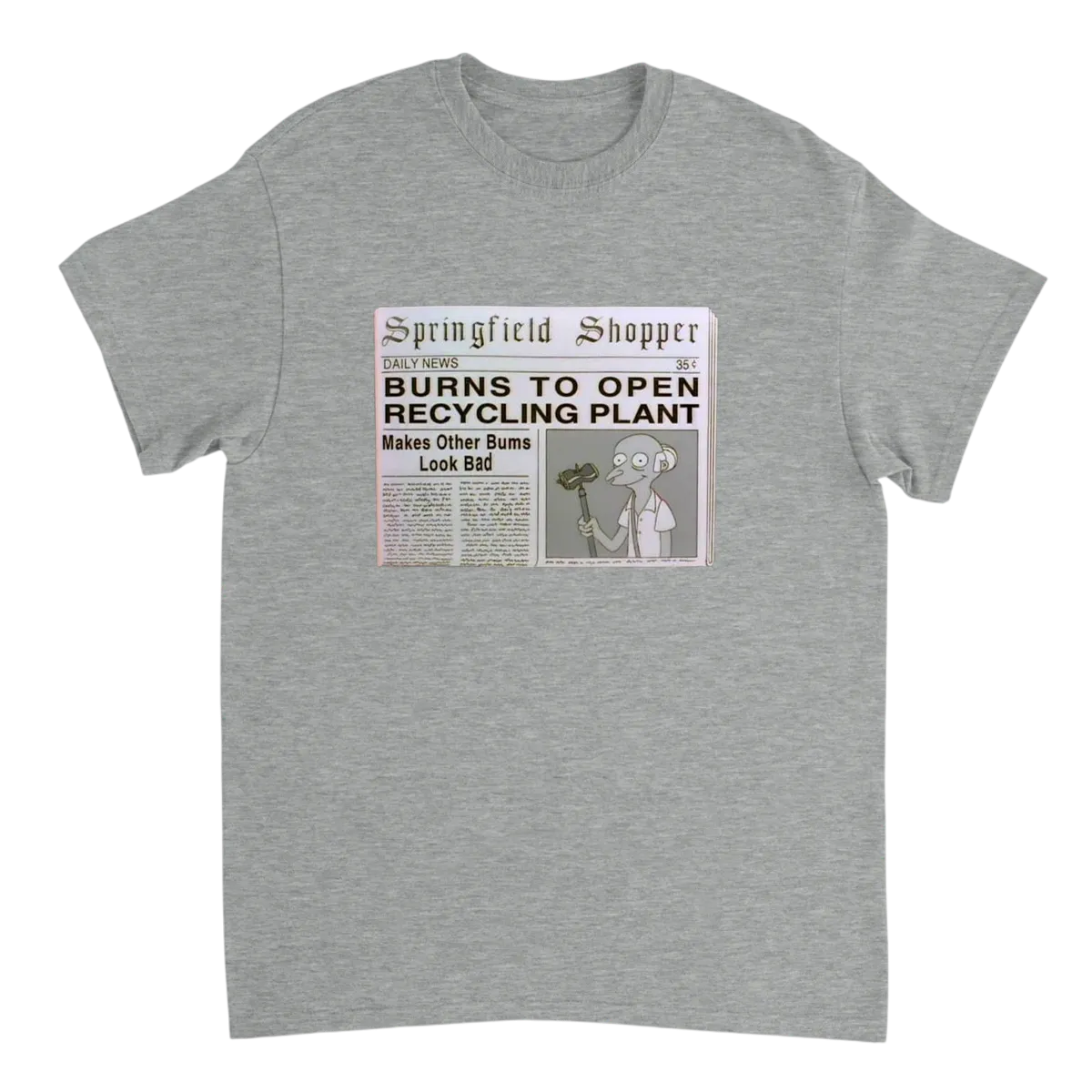Animated Sitcom News Tee Black T-Shirts Photo 3