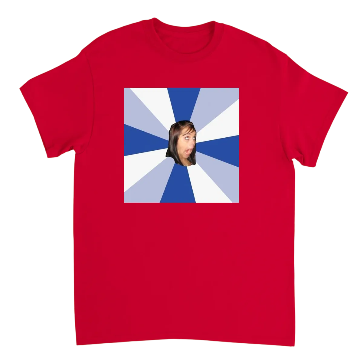 Annoying Facebook Girl Meme Tee T-Shirts - Red