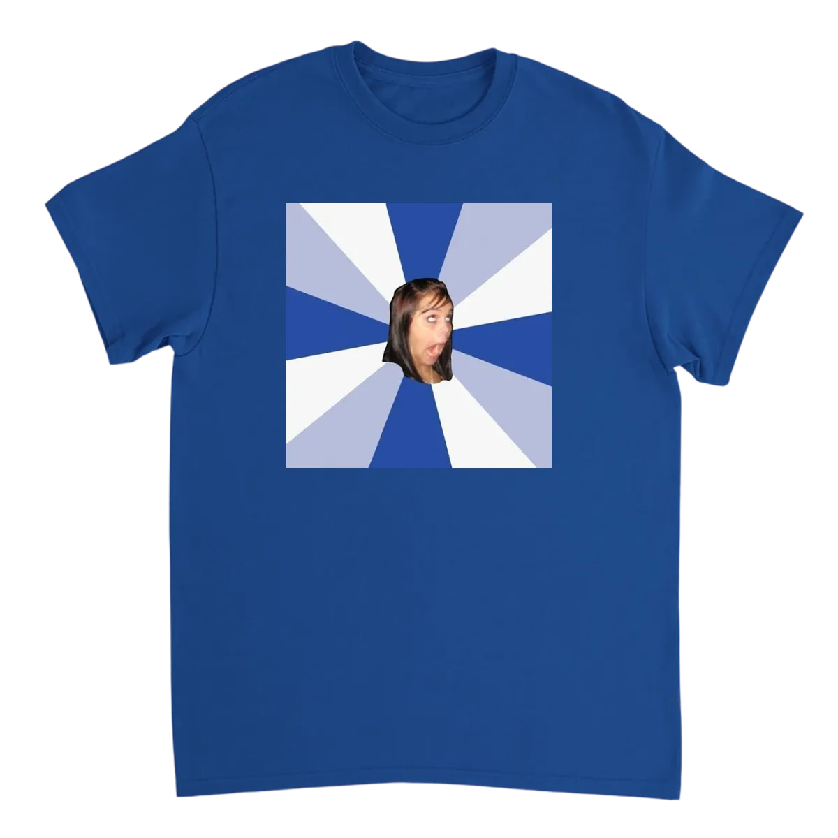 Annoying Facebook Girl Meme Tee T-Shirts - Royal
