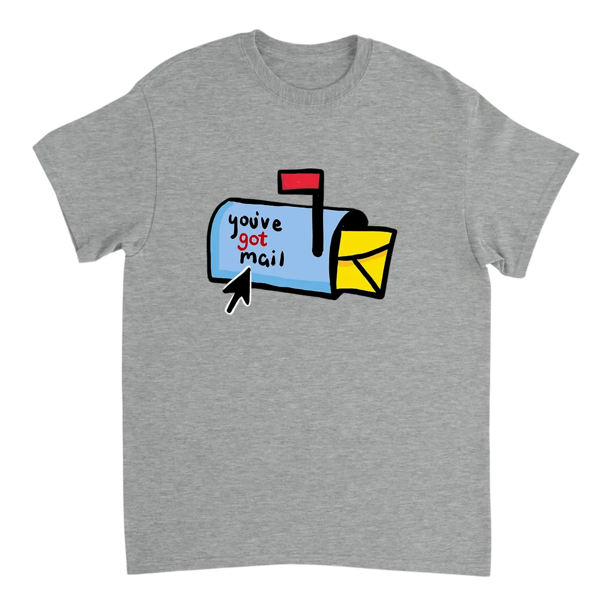 AOL You've Got Mail T-Shirt Black T-Shirts Photo 3