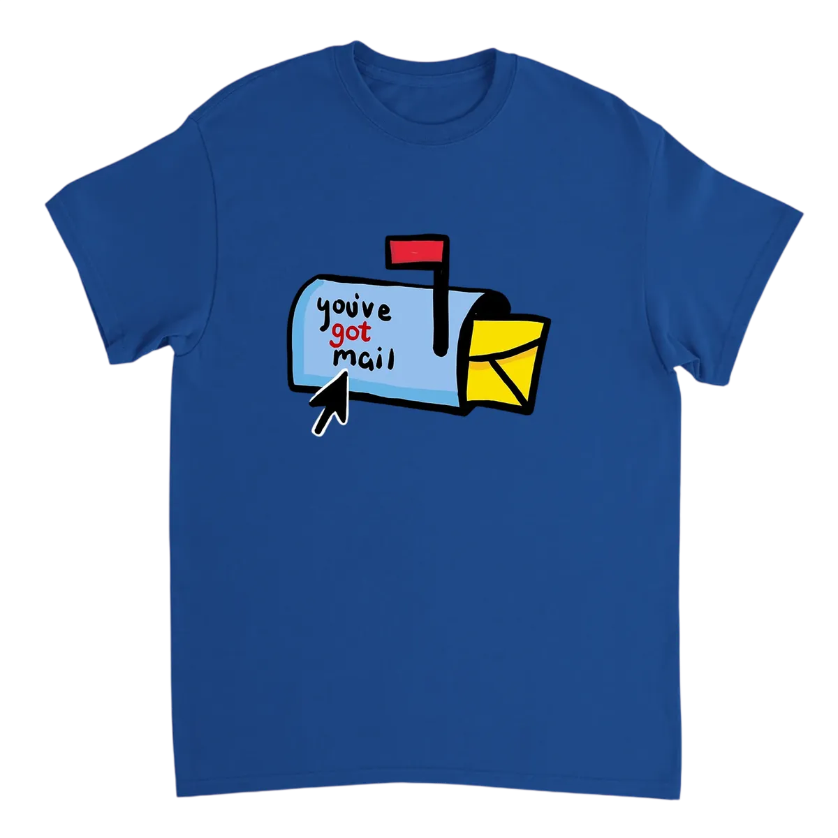AOL You've Got Mail T-Shirt Black T-Shirts Photo 4