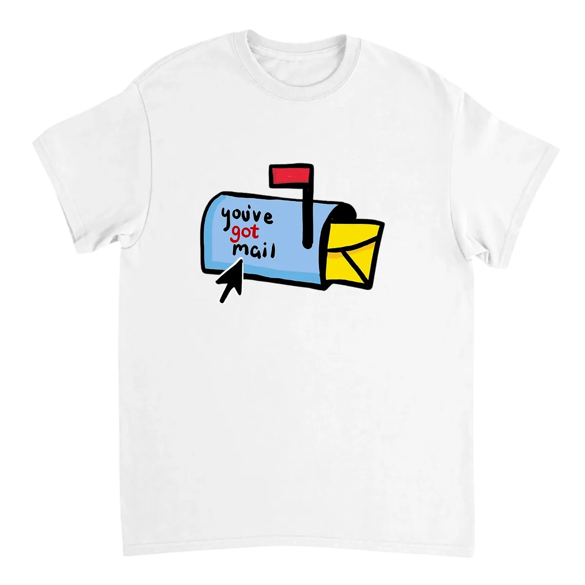 AOL You've Got Mail T-Shirt Black T-Shirts Photo 5
