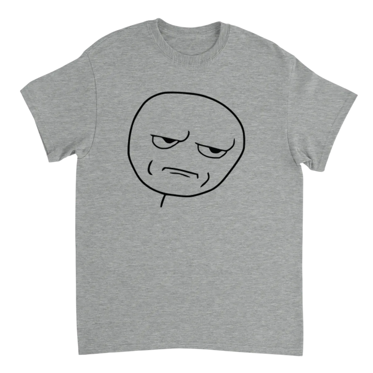 Are You Kidding Me? Rage Face Meme Tee T-Shirts - Grey