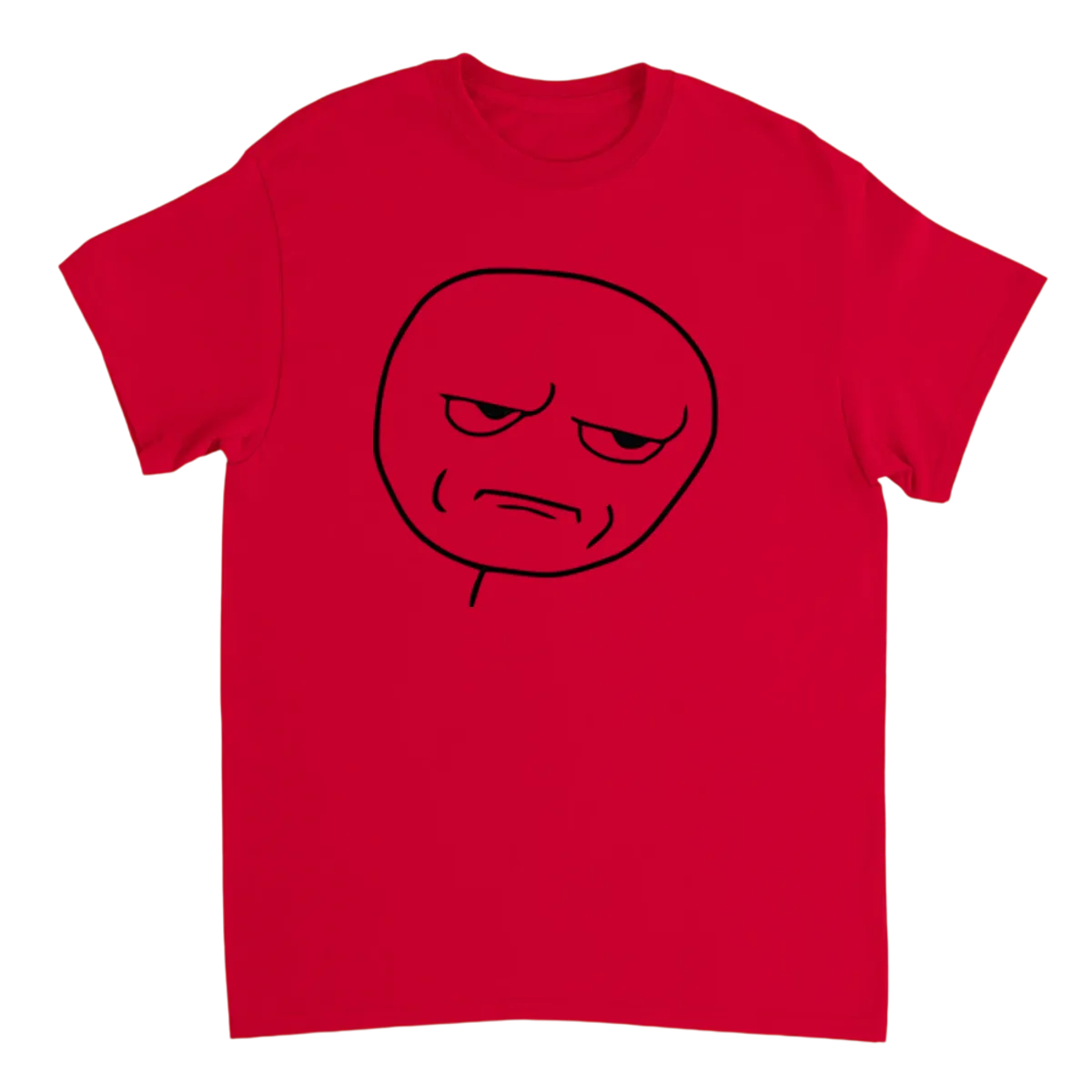 Are You Kidding Me? Rage Face Meme Tee Black T-Shirts Photo 3