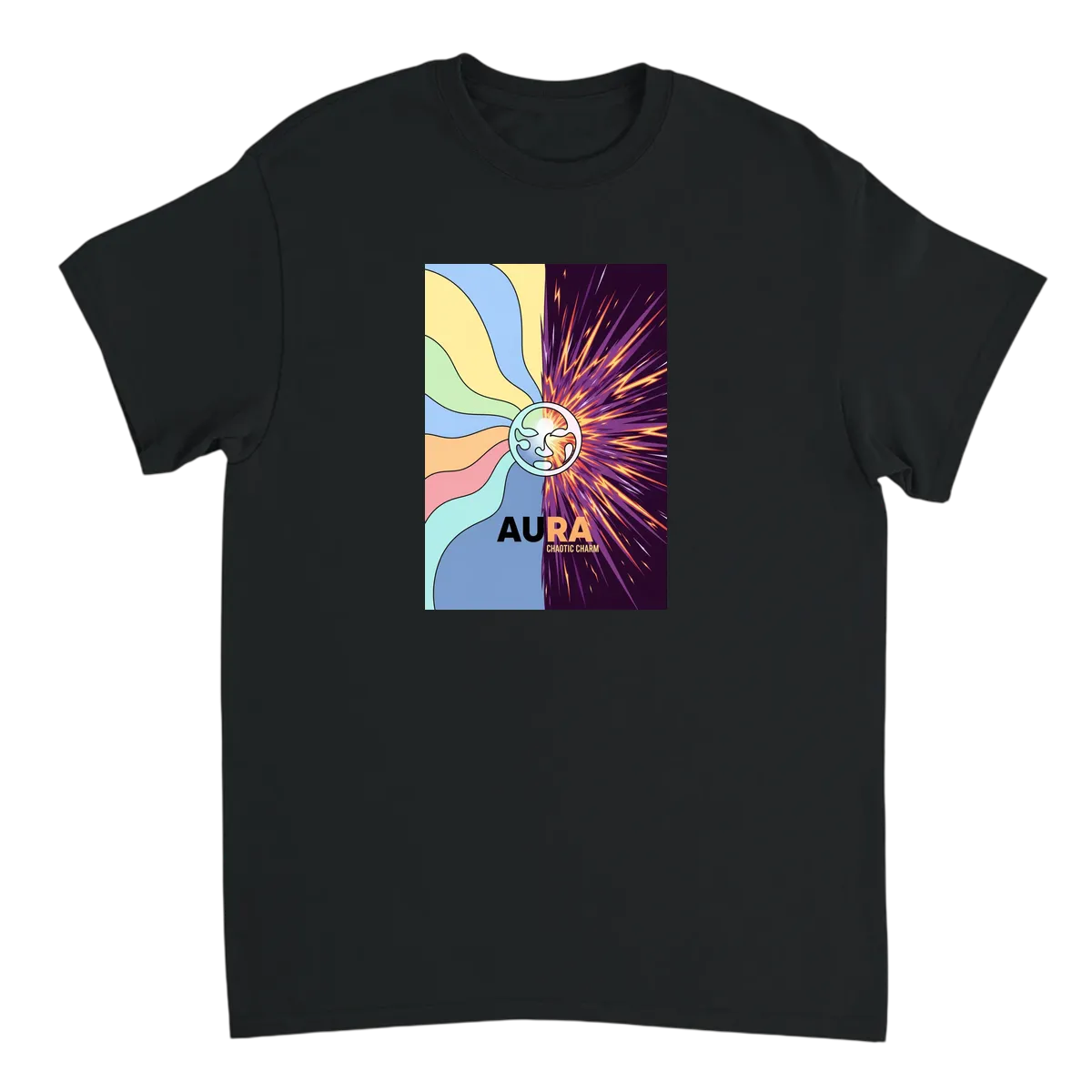 Aura Energy Tee: Vibe Check Edition T-Shirts - Black