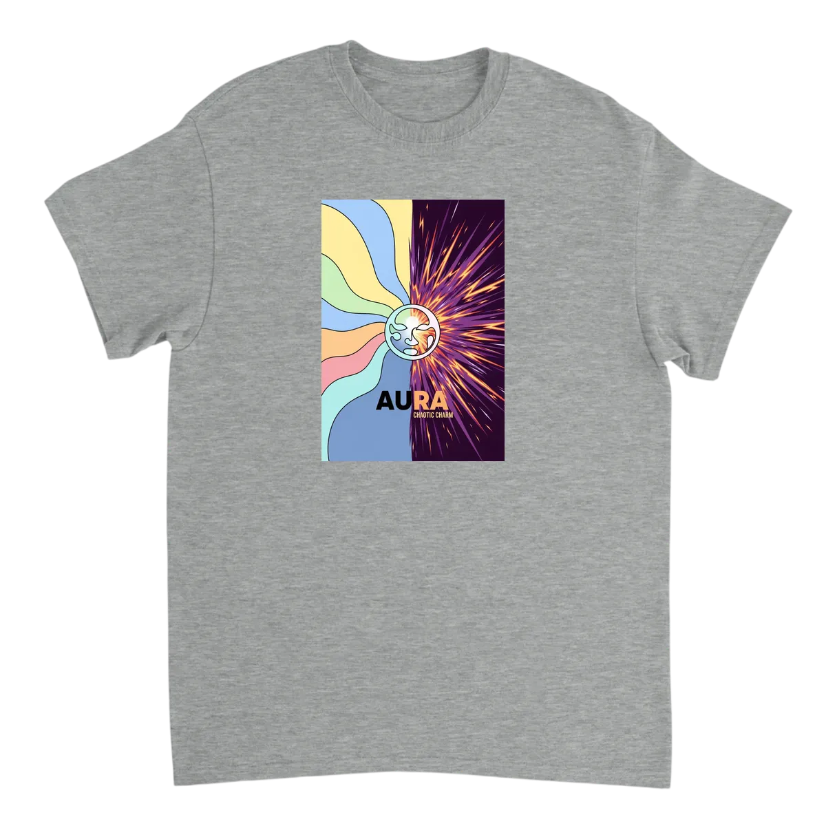 Aura Energy Tee: Vibe Check Edition White T-Shirts Photo 3