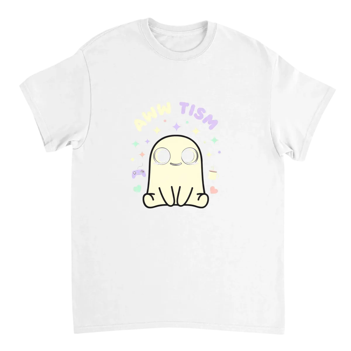 Aww Tism Wholesome Meme Graphic T-Shirt White T-Shirts Photo 2