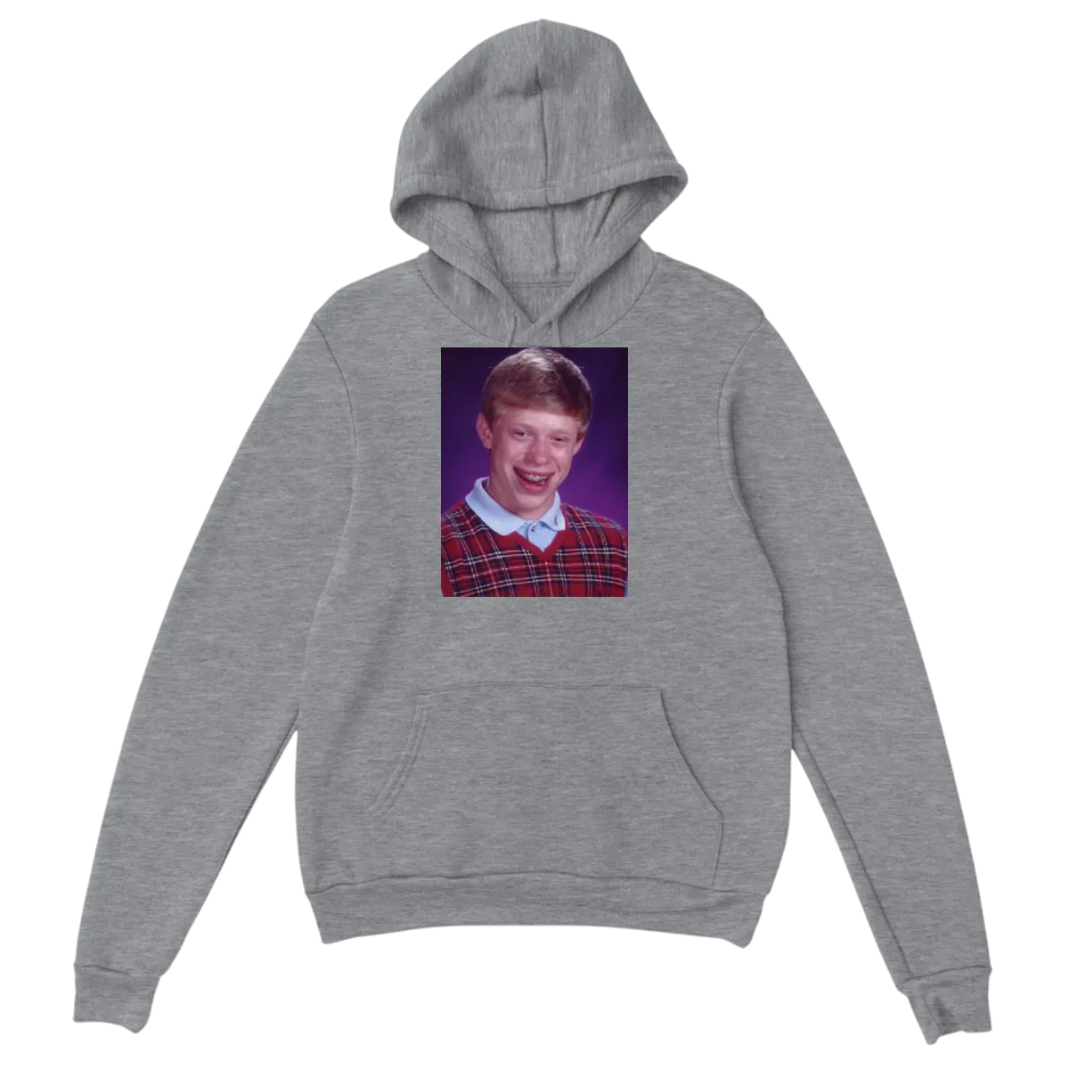 Bad Luck Brian Hoodie Hoodies - Grey