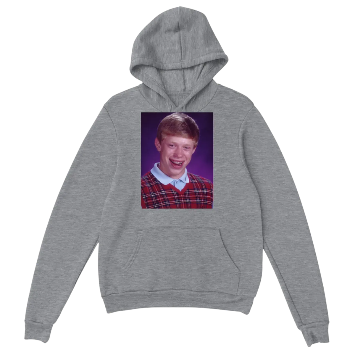 Bad Luck Brian Hoodie - White Hoodies (ZeitZwag Streetwear)
