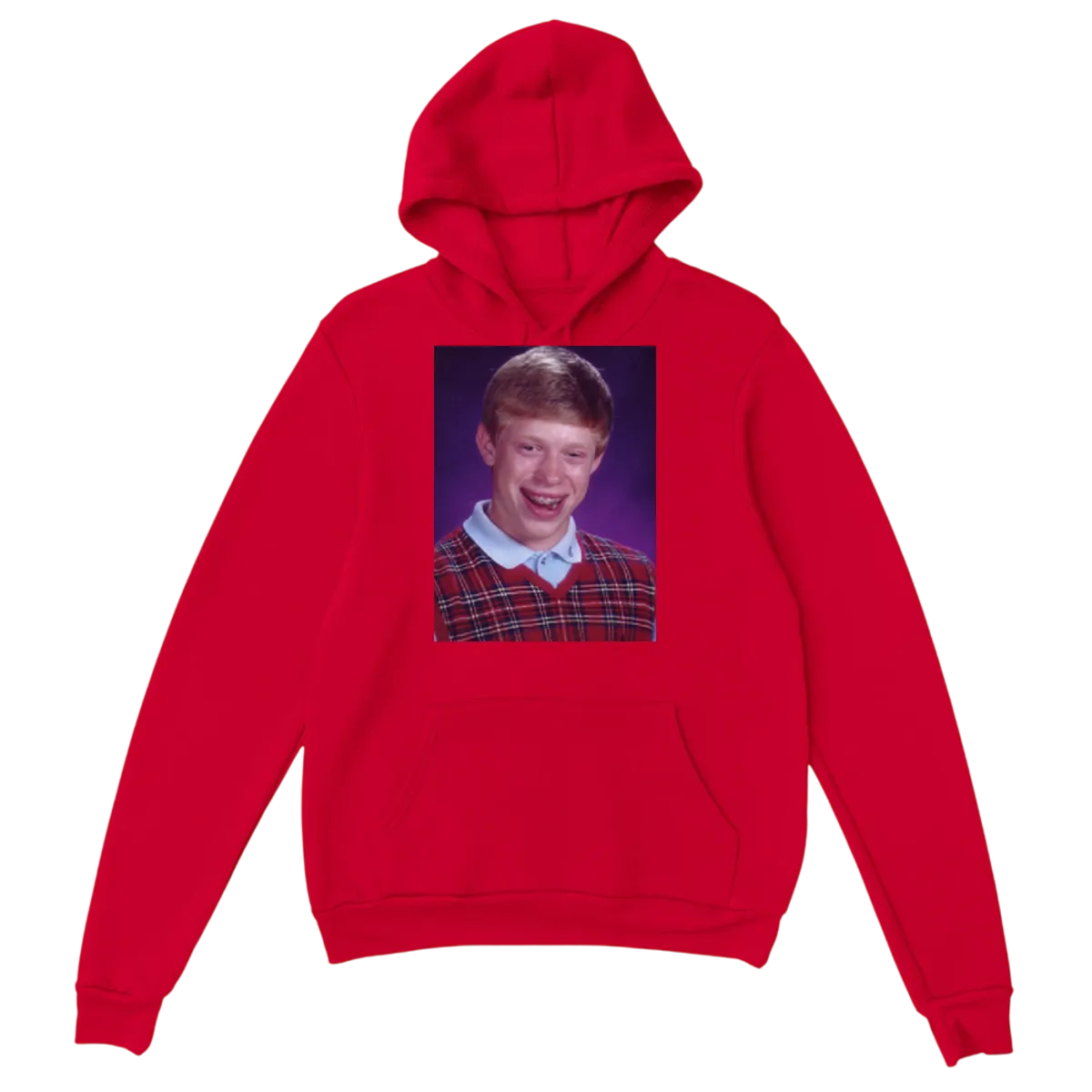 Bad Luck Brian Hoodie White Hoodies Photo 4