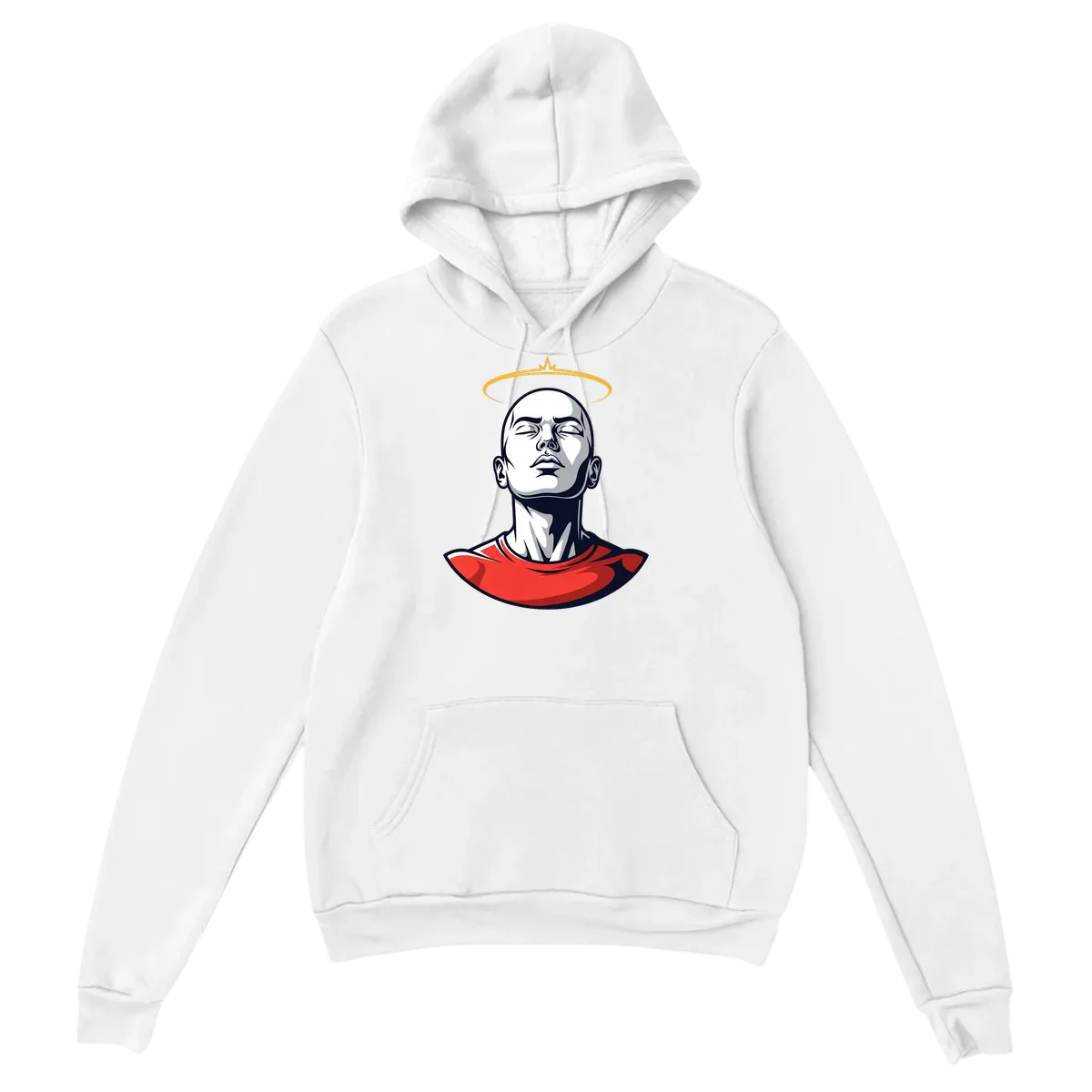 Bald & Majestic Power Move Hoodie Hoodies - White