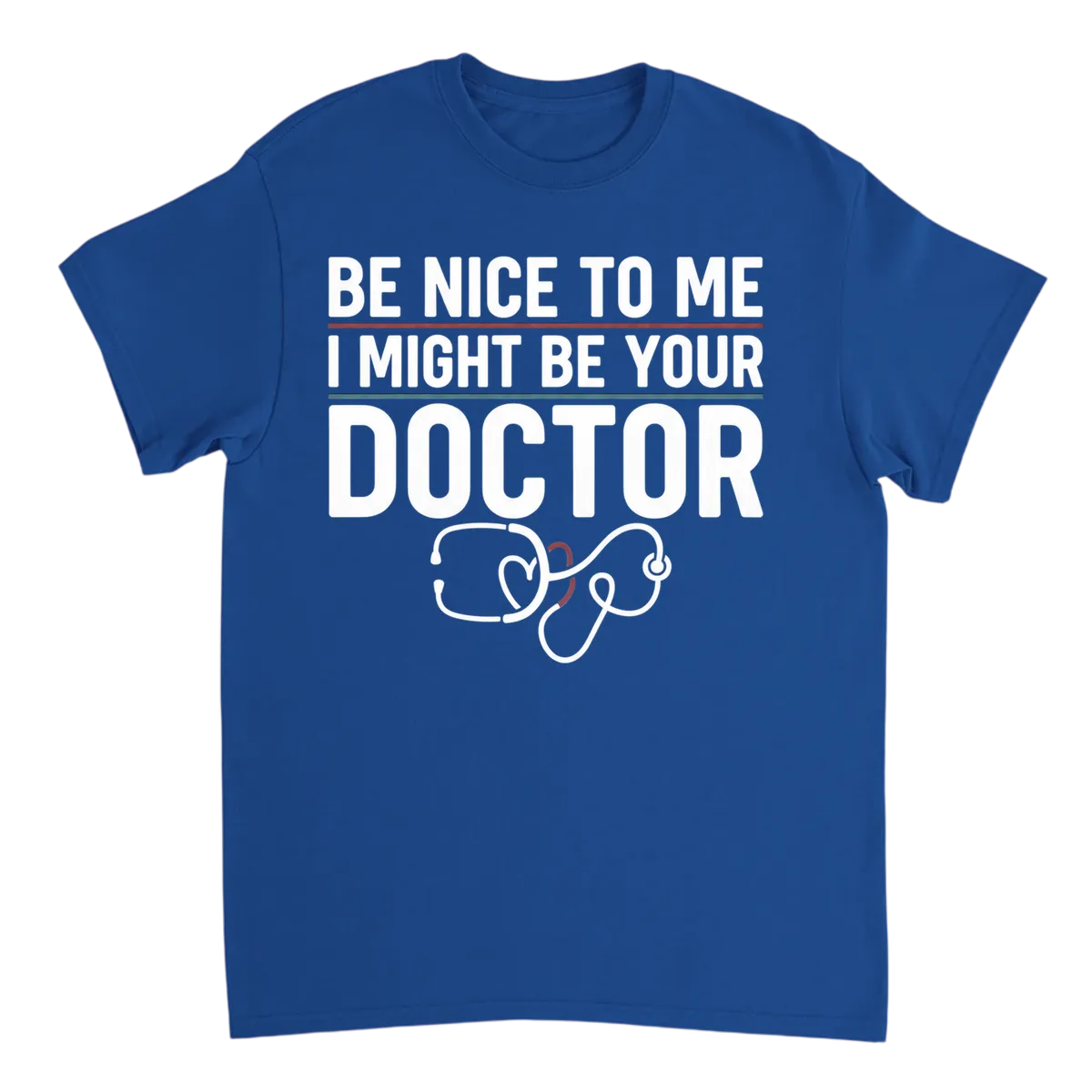 Be Nice, I'm Your Future Doctor Meme Tee - White T-Shirts (ZeitZwag Streetwear)
