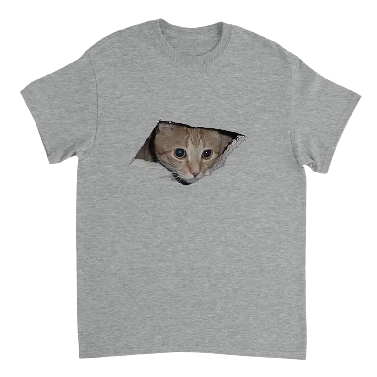 Behold! Ceiling Cat Meme T-Shirt Black T-Shirts Photo 3