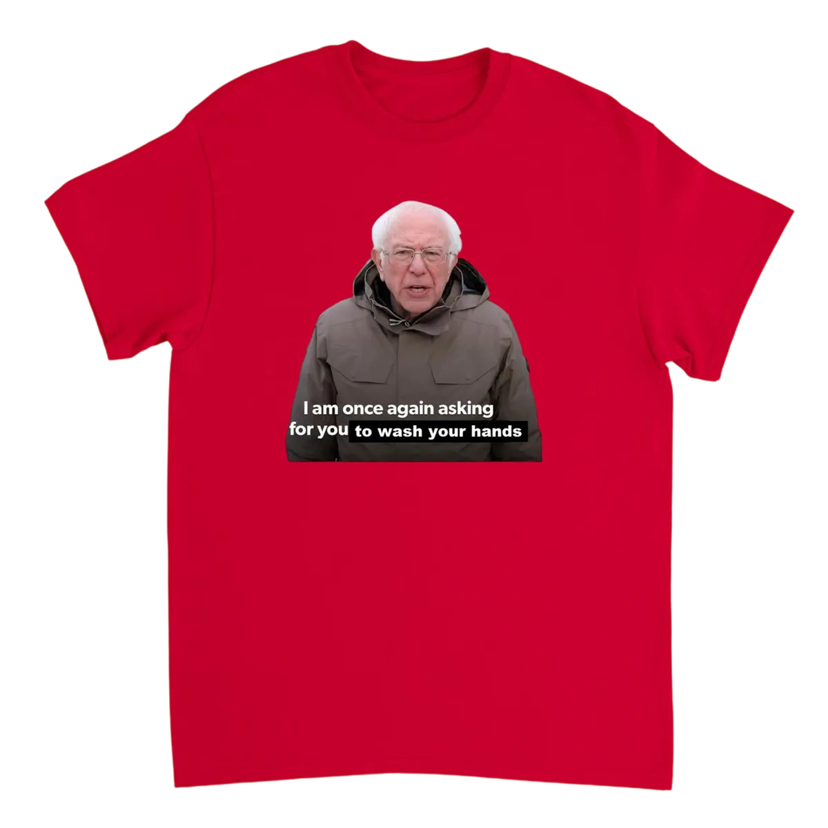 Bernie Once Again Asking T-Shirt T-Shirts - Red