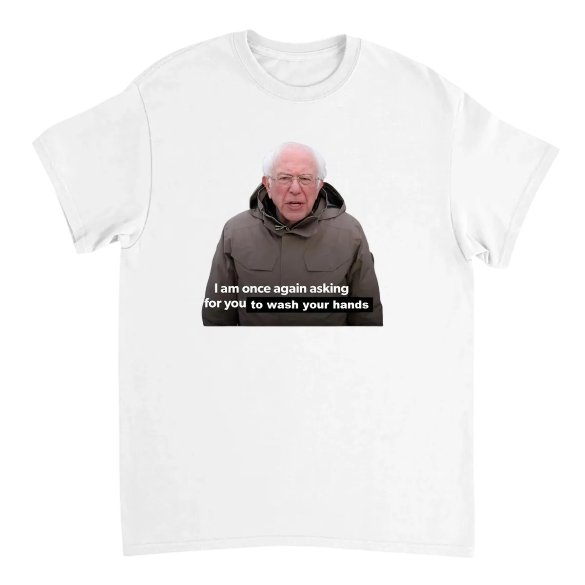 Bernie Once Again Asking T-Shirt Black T-Shirts Photo 5