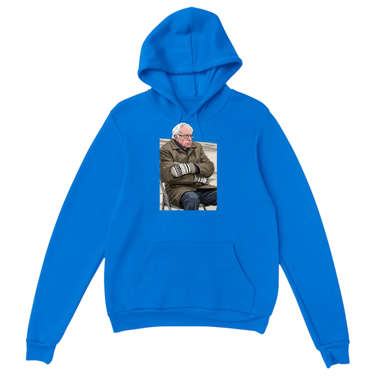 Bernie's Mitten Mood: Ready for Business Hoodie White Hoodies Photo 5