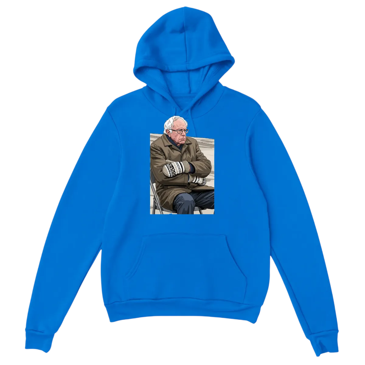 Bernie's Mitten Mood: Ready for Business Hoodie White Hoodies Photo 5