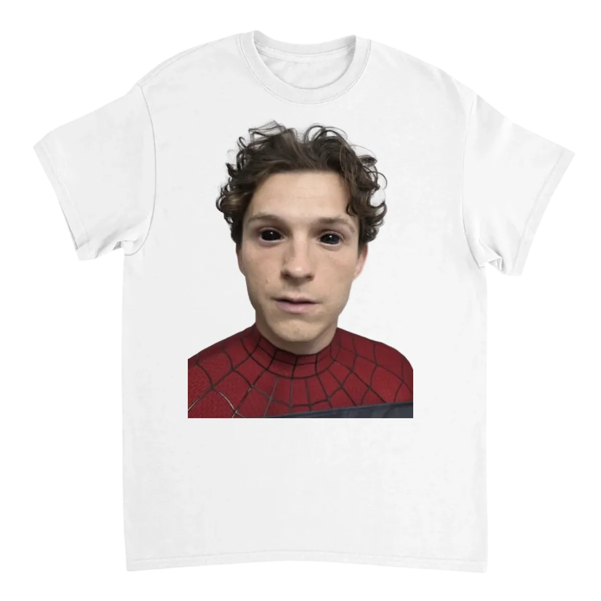 Big Pupil Void Stare Meme T-Shirt - White T-Shirts (ZeitZwag Streetwear)
