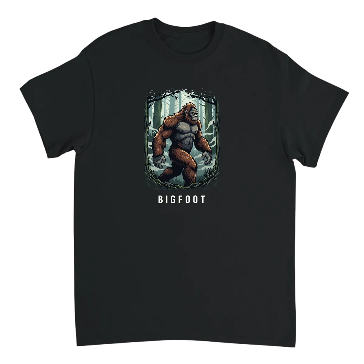 Bigfoot Believer | Elusive Sasquatch Tee White T-Shirts Photo 3