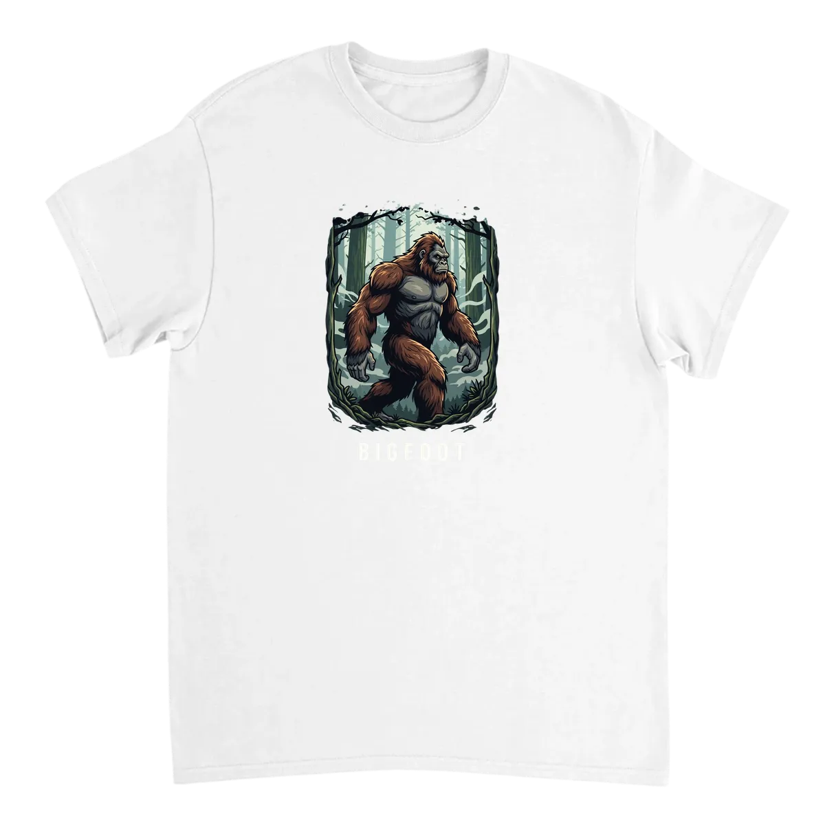 Bigfoot Believer | Elusive Sasquatch Tee White T-Shirts Photo 2