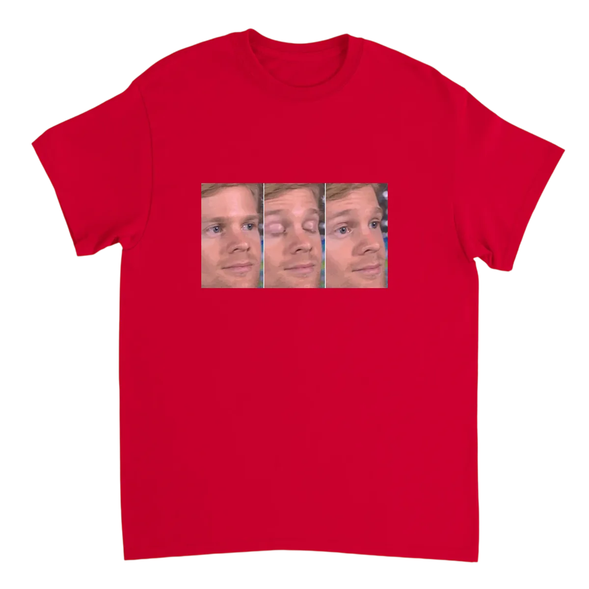 Blinking White Guy T-Shirt Black T-Shirts Photo 4