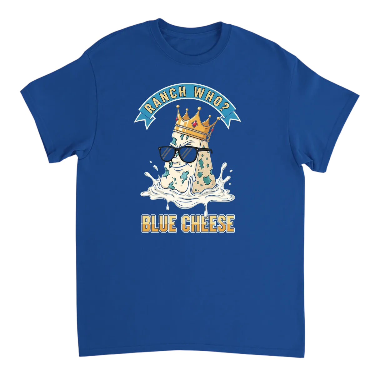 Blue Cheese Drip Graphic Tee - White T-Shirts (ZeitZwag Streetwear)