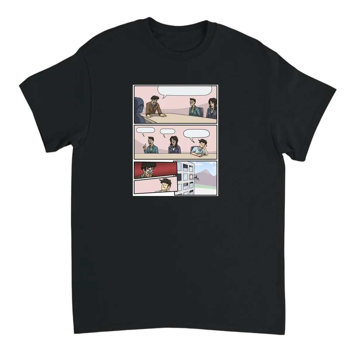 Boardroom Meeting Window Toss T-Shirt