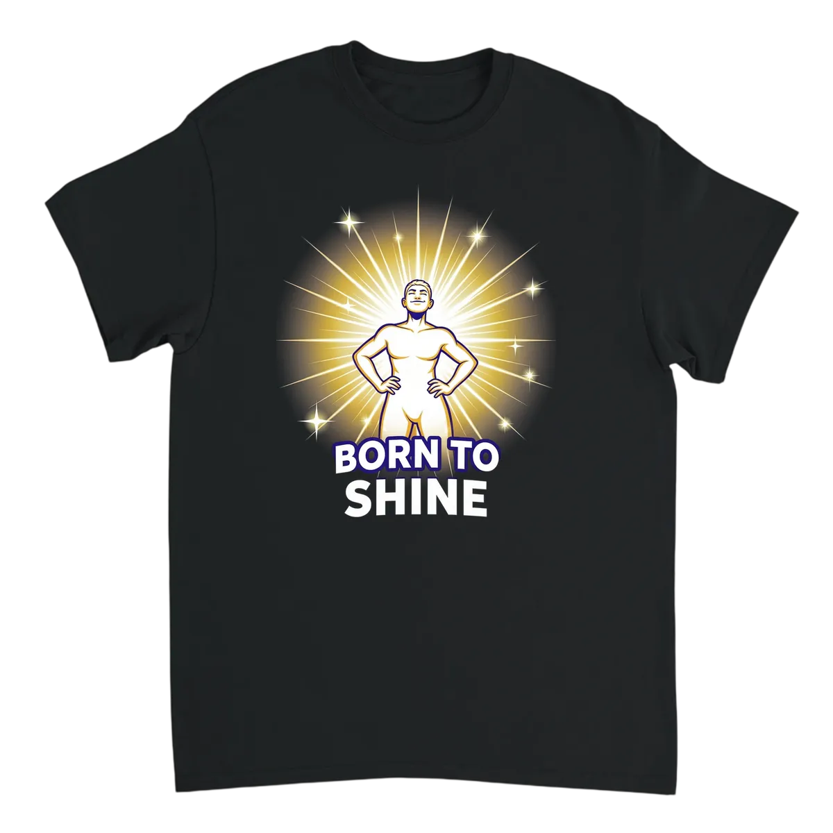 Born To Shine Meme T-Shirt | Inner Superstar Tee White T-Shirts Photo 3