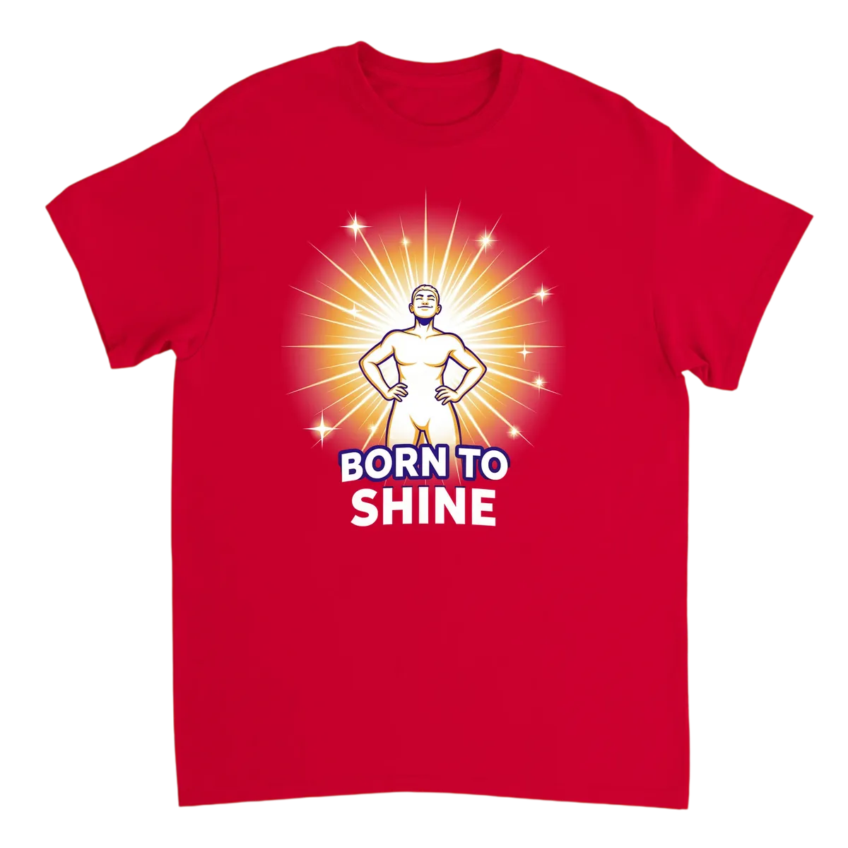 Born To Shine Meme T-Shirt | Inner Superstar Tee T-Shirts - Red