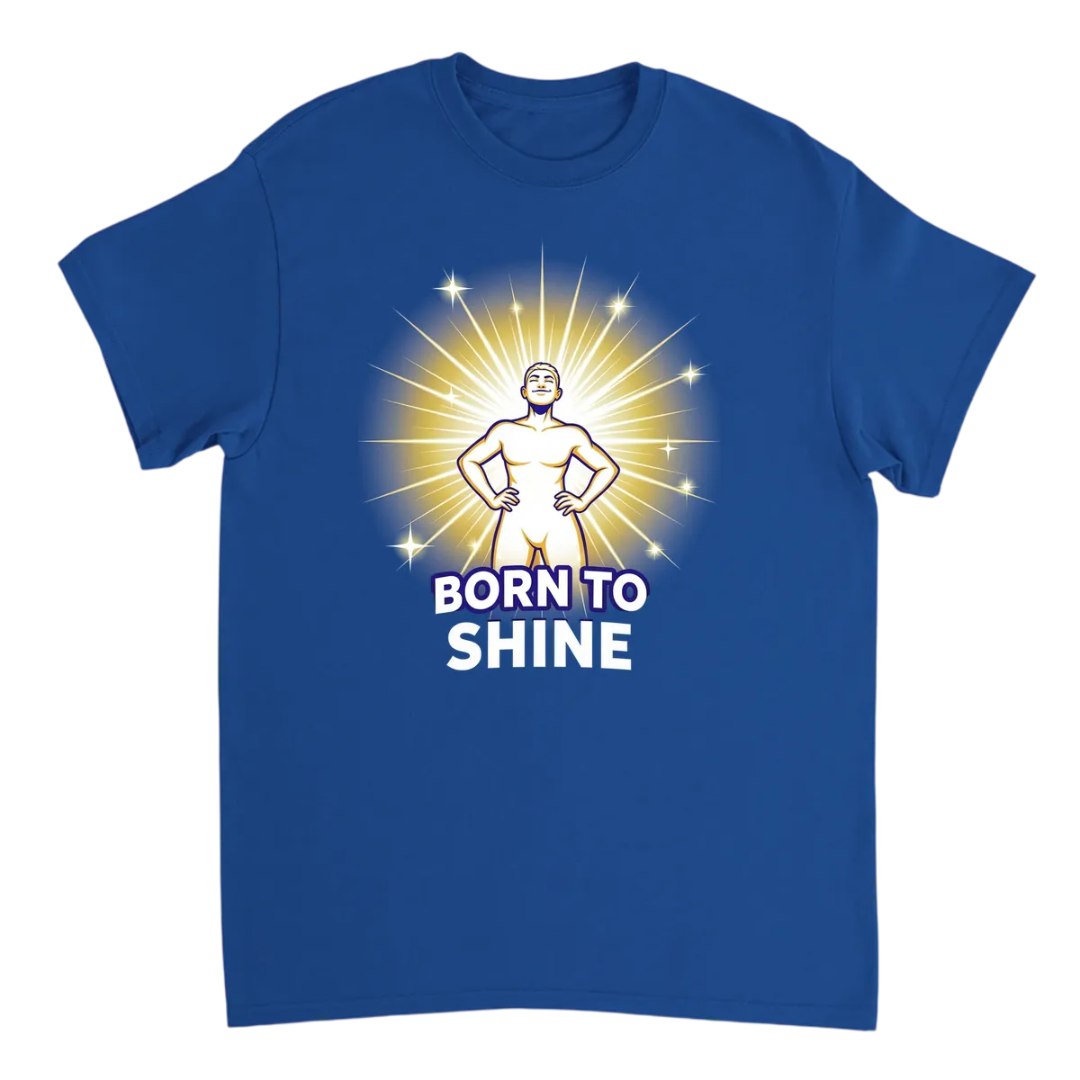 Born To Shine Meme T-Shirt | Inner Superstar Tee T-Shirts - Royal