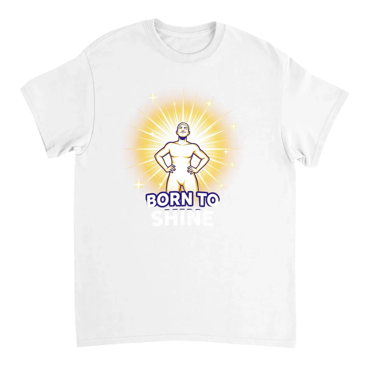 Born To Shine Meme T-Shirt | Inner Superstar Tee White T-Shirts Photo 2