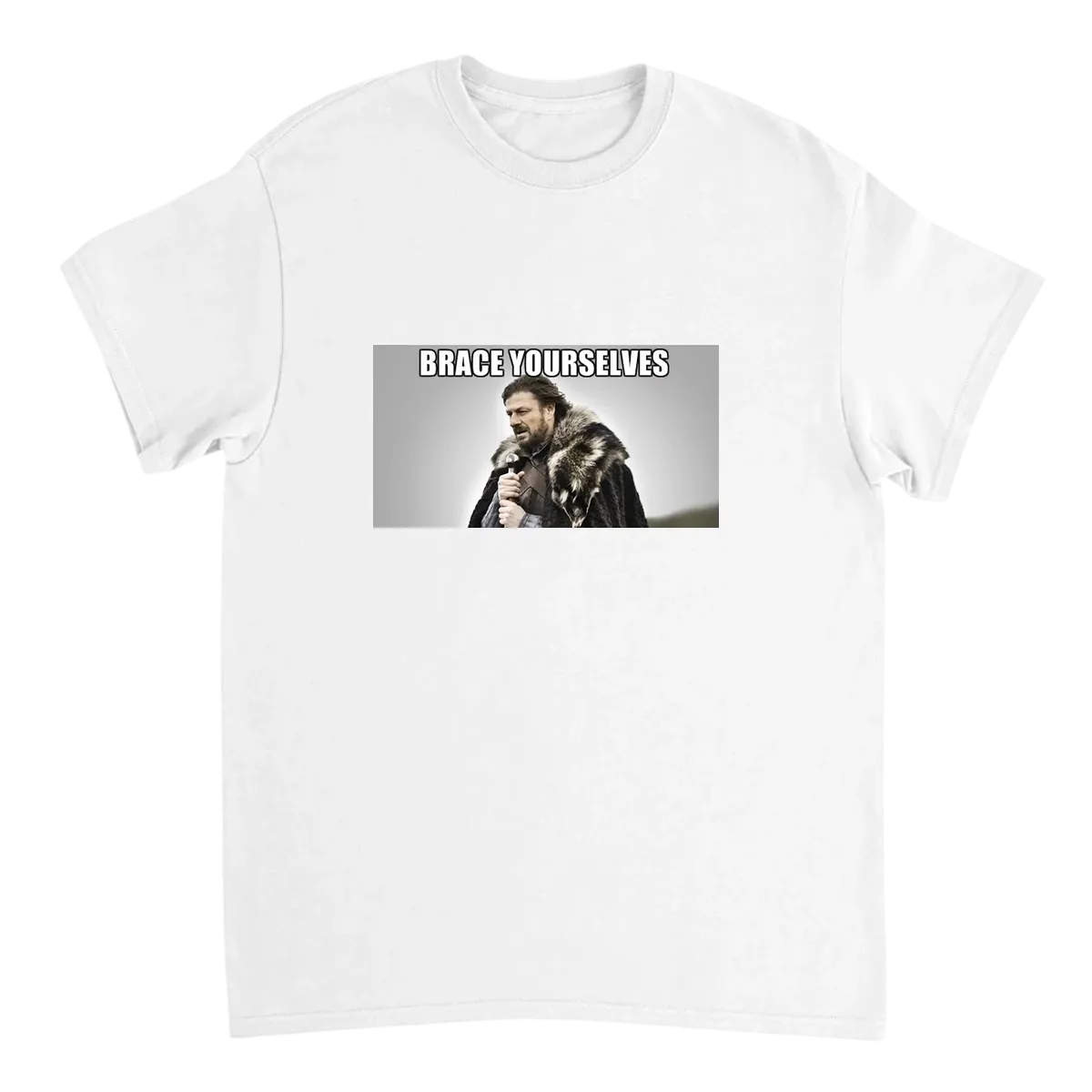 Brace Yourselves T-Shirt Black T-Shirts Photo 5
