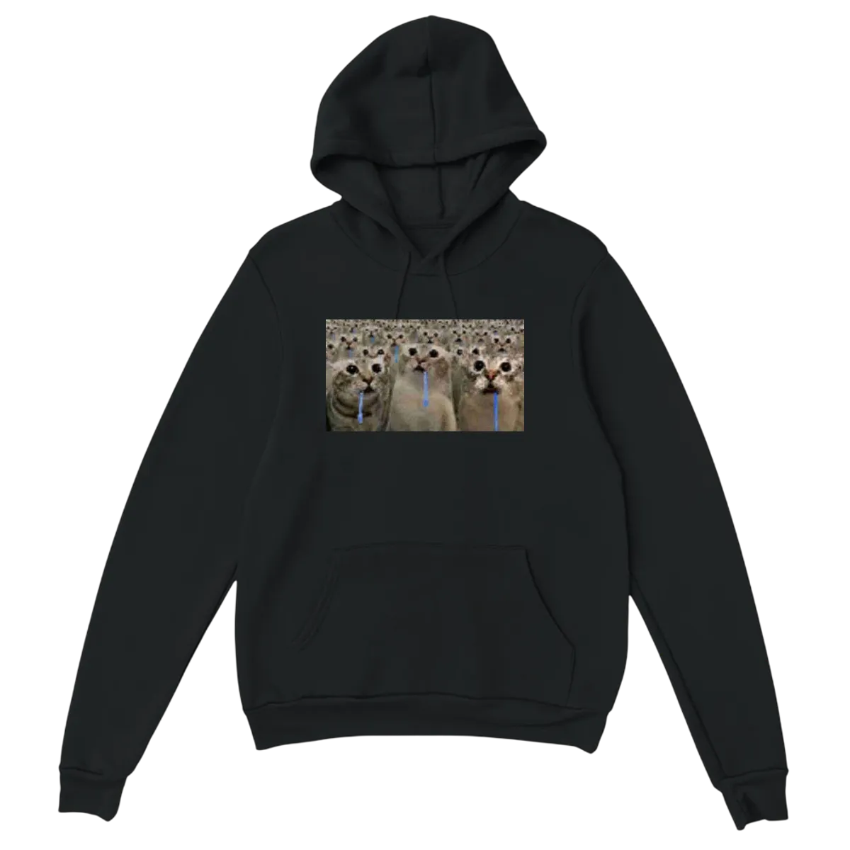 Brain AFK Drooling Cat Hoodie