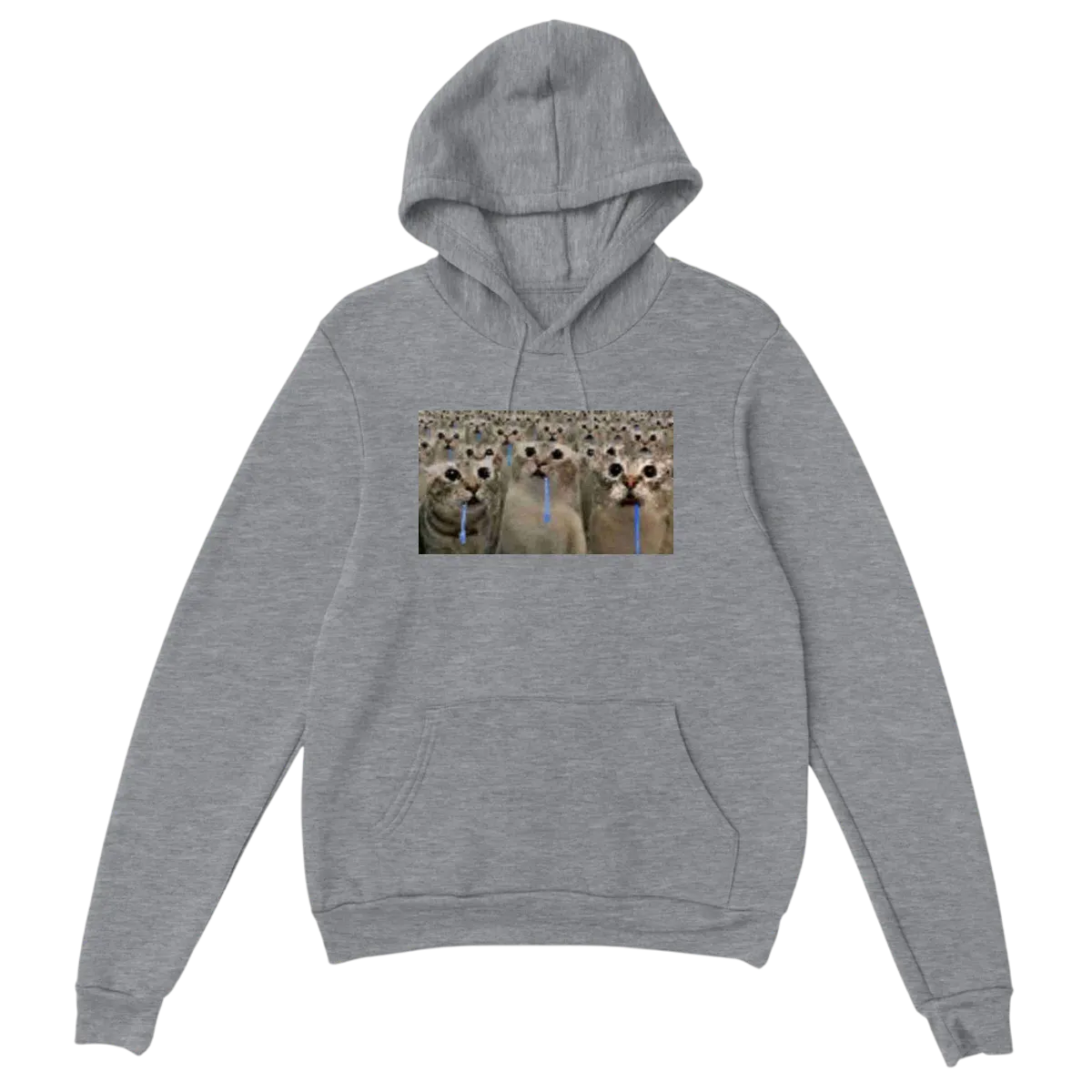 Brain AFK Drooling Cat Hoodie Royal Hoodies Photo 4