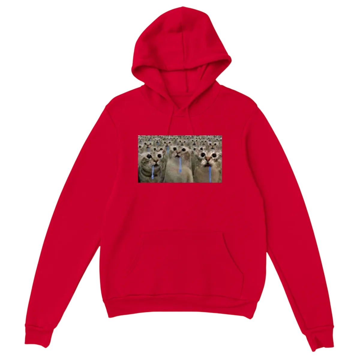 Brain AFK Drooling Cat Hoodie Royal Hoodies Photo 5